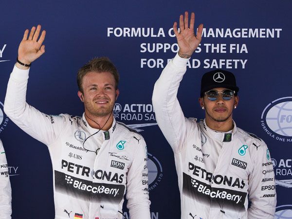 Nico Rosberg has beaten teammate Lewis Hamilton to pole of the Spanish GP. (AFP)