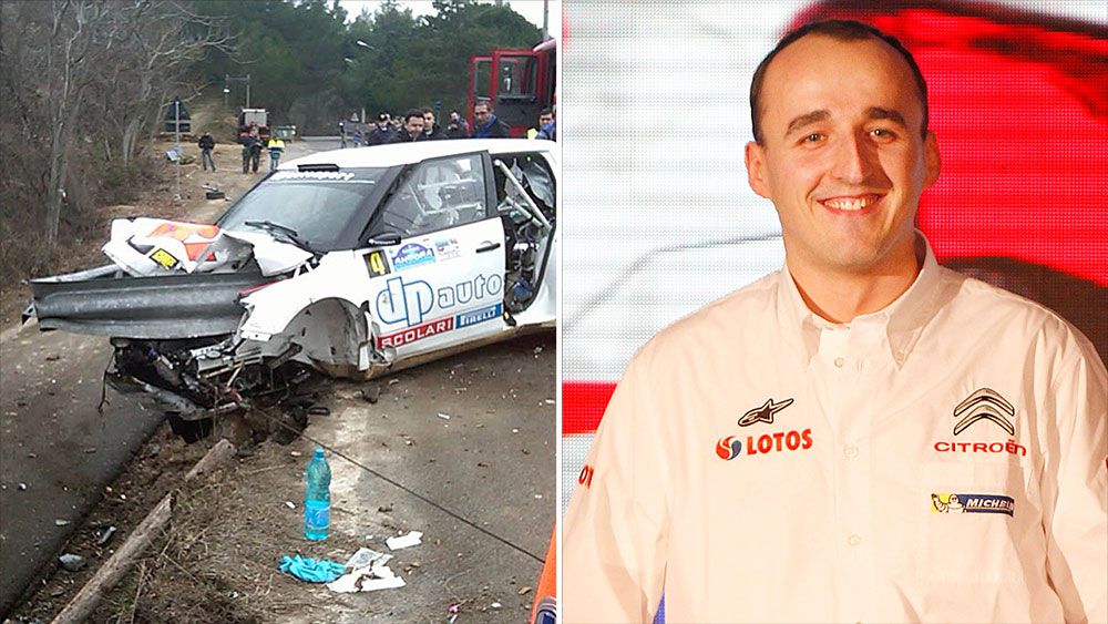 Robert Kubica and the rally accident that nearly claimed his life. (AAP)