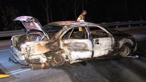 Man 'was on fire' as he escaped from burning car in Perth