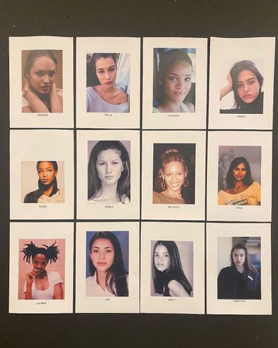 Kanye West posts a photo of influential models/influencers with no explanation.