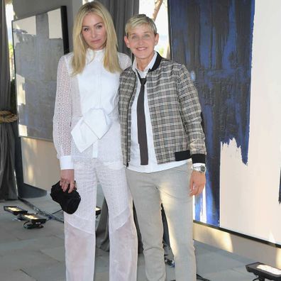 Portia de Rossi and Ellen DeGeneres attend GENERAL PUBLIC x RH Celebration at Restoration Hardware on June 27, 2018.