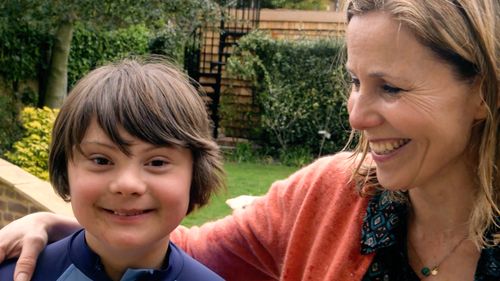 British comedian Sarah Phillips and son Ollie. (60 Minutes)