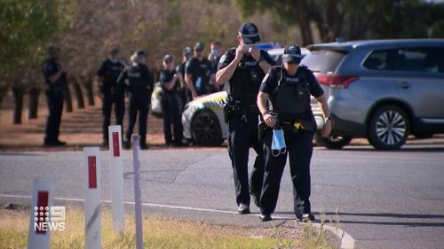 A manhunt is underway in Adelaide's northern suburbs over a shooting 