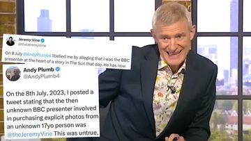 Jeremy Vine has received a libel pay-out from a Twitter user who wrongly claimed he was at the centre of the latest BBC scandal.