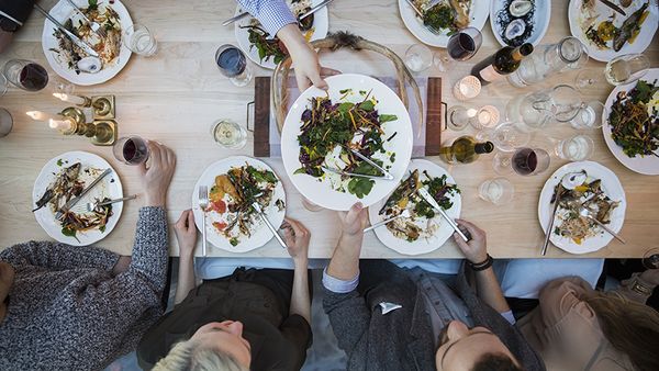 People dining together