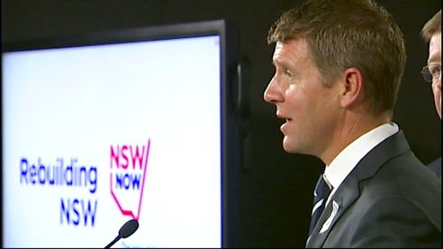 NSW Premier Mike Baird spruiks his $20 billion infrastructure plan