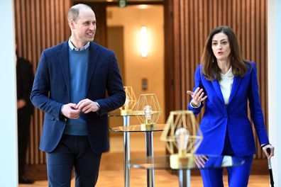 Prince William, Duke of Cambridge during a visit BAFTA in London