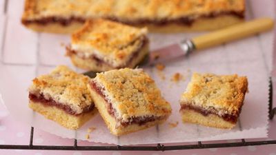 <strong>Raspberry and coconut slice</strong>
