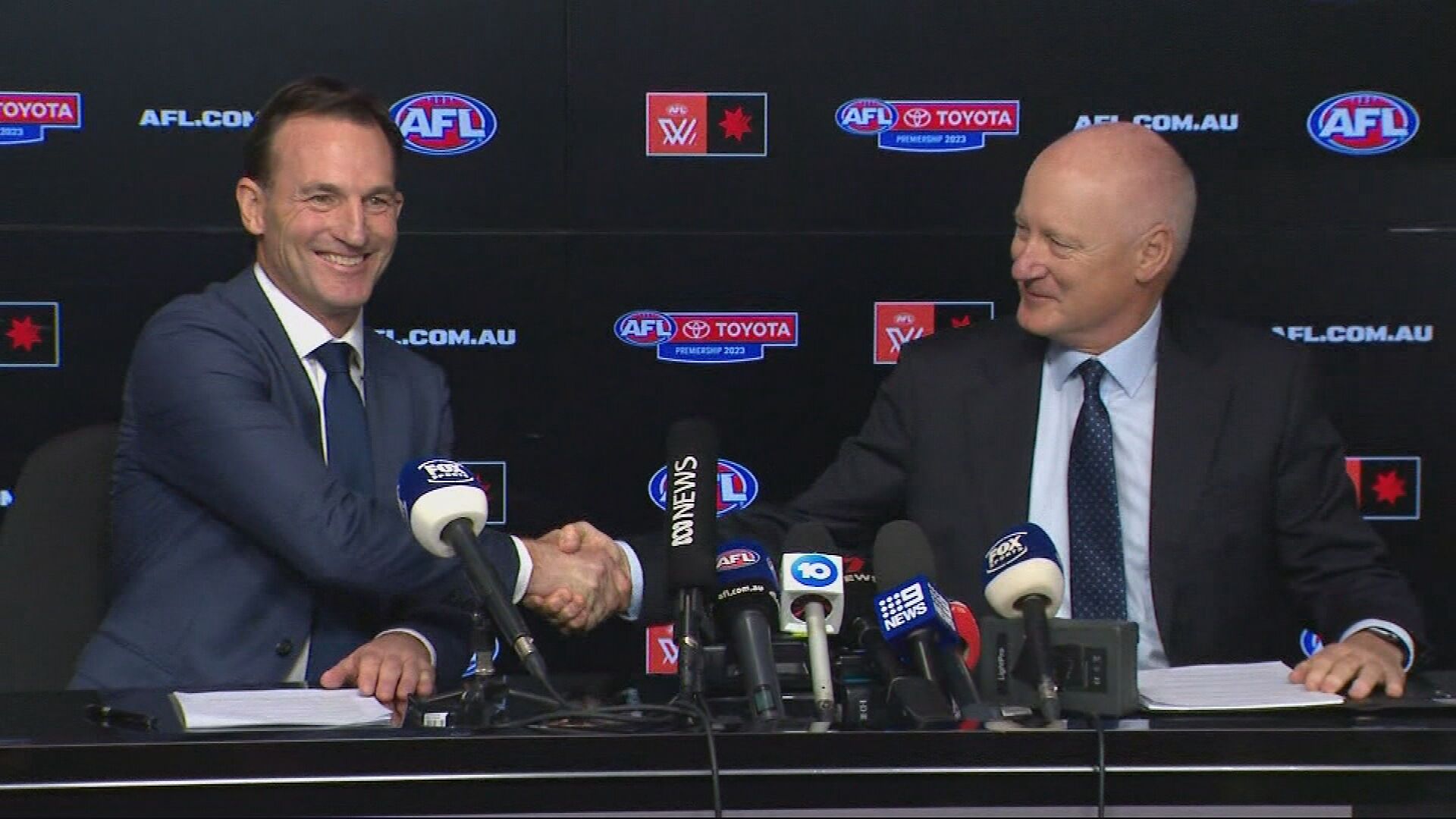 Bizarre CEO process defended as new AFL boss unveiled 