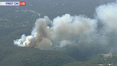 Firefighters struggled to contain the blaze. (9NEWS)