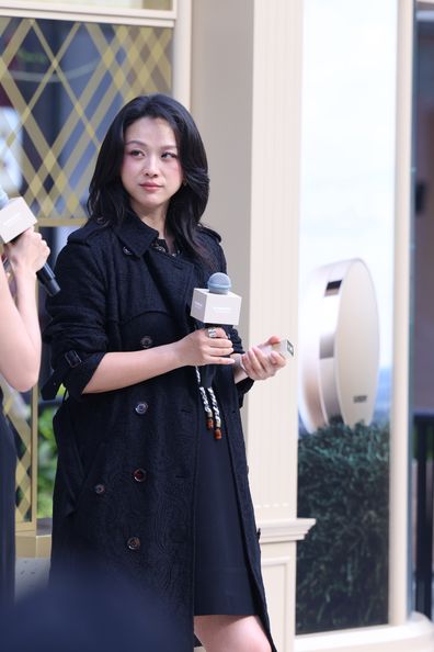 Actress Tang Wei attends Burberry event on April 27, 2026 in Shanghai, China.
