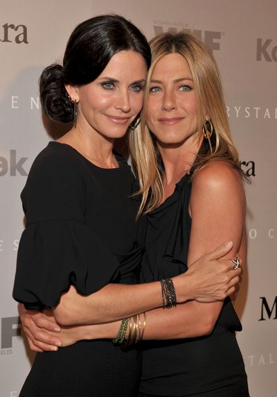 <p>She may have walked
down the aisle to marry Snow Patrol&rsquo;s Johnny McDaid in Ireland yesterday, but
we all know that Courteney Cox&rsquo;s true love will always be BFF <a href="https://style.nine.com.au/2017/08/11/15/48/style_jennifer-anistons-best-hairstyles" target="_blank" draggable="false">Jennifer Aniston</a>.</p>
<p>The pair met in the 90's playing Monica Gellar and Rachel Green on <em>Friends</em>, and 14 years later the actresses are still
there for each other.&nbsp; </p>
<p>"We fell in
love with each other and wanted to hang out," Aniston told <em>E! News</em>
of her friendship with Cox.</p>
<p>The former co-stars
have been each other's shoulder to lean on through a combined four marriages and three divorces. And it&rsquo;s believed Aniston was Cox&rsquo;s made of honour at her
nuptials to McDaid over the weekend.</p>
<p>In the past few
weeks alone, Aniston and Cox have made two red carpet <a href="https://style.nine.com.au/2018/06/04/09/01/jennifer-aniston-courntey-cox" target="_blank" draggable="false">appearances together&nbsp;</a> - in <a href="https://style.nine.com.au/2018/06/04/09/01/jennifer-aniston-courntey-cox" target="_blank" draggable="false">matching outfits</a> none the less. The first was
at a Chanel gala dinner, and then again at the AFI&rsquo;s Lifetime Achievement Gala, honouring their pal George Clooney.</p>
<p>And it's not the first time the A-lister's have joined forces to wow on the red carpet. </p>
<p>Click through to
take a look at 10 times the best friends have been all of our BFF goals.</p>