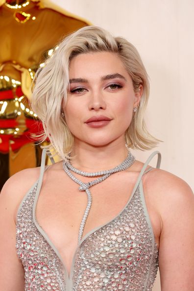 Florence Pugh attends the 96th Annual Academy Awards on March 10, 2024 in Hollywood, California. 