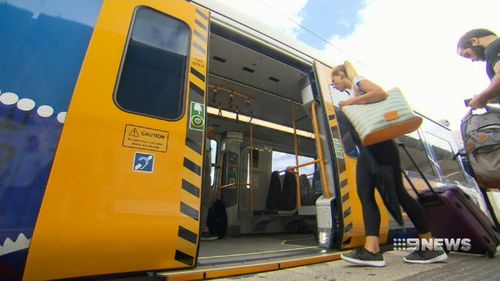 A fleet of Queensland trains deemed discriminatory against disabled commuters will remain for the Commonwealth Games, according to the state government (Supplied).