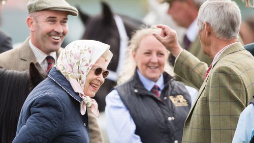 The Queen took a walk around the show. (Getty)