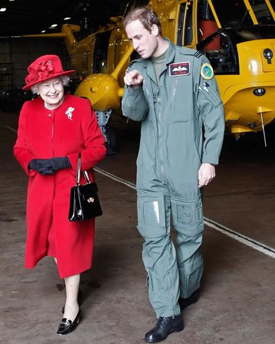 Queen Elizabeth and Prince William