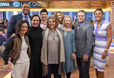 SARA GOLBERT, MICHAEL STRAHAN, LAURIE METCALF, MICHAEL FISHMAN, ROSEANNE BARR, LECY GORANSON, SARAH CHALKE, JOHN GOODMAN, ROBIN ROBERTS