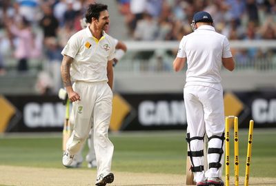 Mitchell Johnson continued his stellar form with two wickets.