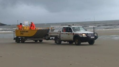 SES volunteers have combed the beach. (9NEWS)
