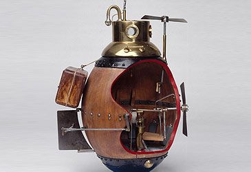 What was the name of the first submersible used in battle?
