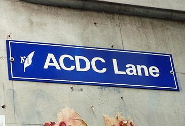 When was Melbourne's Corporation Lane renamed ACDC Lane?