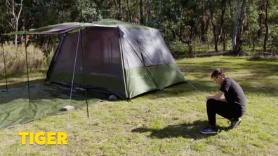 Parental Guidance Season 1: The Tiger family erect a perfect tent. 