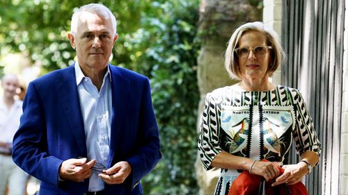 Malcolm and Lucy Turnbull. (AAP)