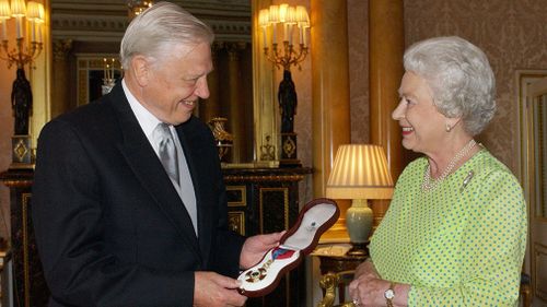 The move from Her Majesty comes after being inspired by Sir David Attenborough while working with him on a documentary focused on conservation and wildlife in the Commonwealth (AAP).