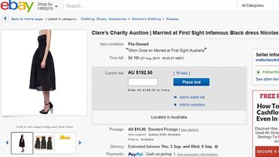 Clare Tamas sold her infamous Black Wedding Dress on eBay.