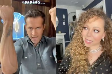 Ryan Reynolds and Mariah Carey's TikTok duet.