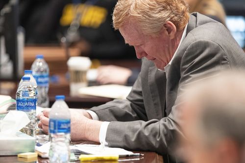 Alex Murdaugh's trial for murder at the Colleton County Courthouse in Walterboro, S.C., on Wednesday, Feb. 22, 2023.  