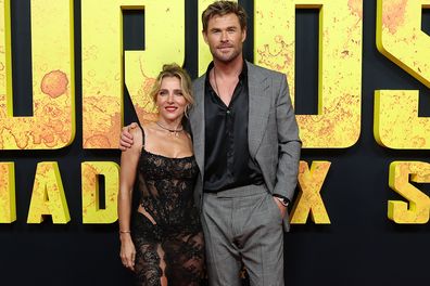 Elsa Pataky and Chris Hemsworth attend the Australian premiere of "Furiosa: A Mad Max Saga" at the State Theatre on May 02, 2024 in Sydney 