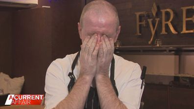 Perth celebrity chef John Mountain became emotional while speaking to A Current Affair.