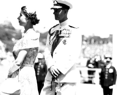 Queen Elizabeth II and Prince Philip the Duke of Edinburgh, pictured during the royal tour of Australia in 1954.  