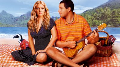 Drew Barrymore and Adam Sandler star in the romance comedy 50 First Dates.