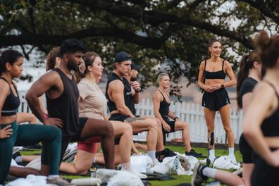 Kayla Itsines at bootcamp event