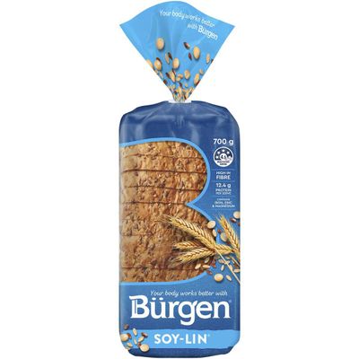 Burgen Soy & Linseed Low Gi Sliced Bread Loaf 700g