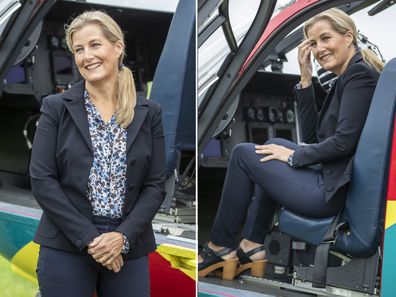 Sophie, Countess of Wessex visits air ambulance, September 2020