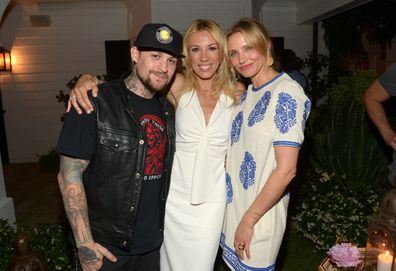 Cameron Diaz and Benji Madden on May 15, 2014 in Los Angeles, California.