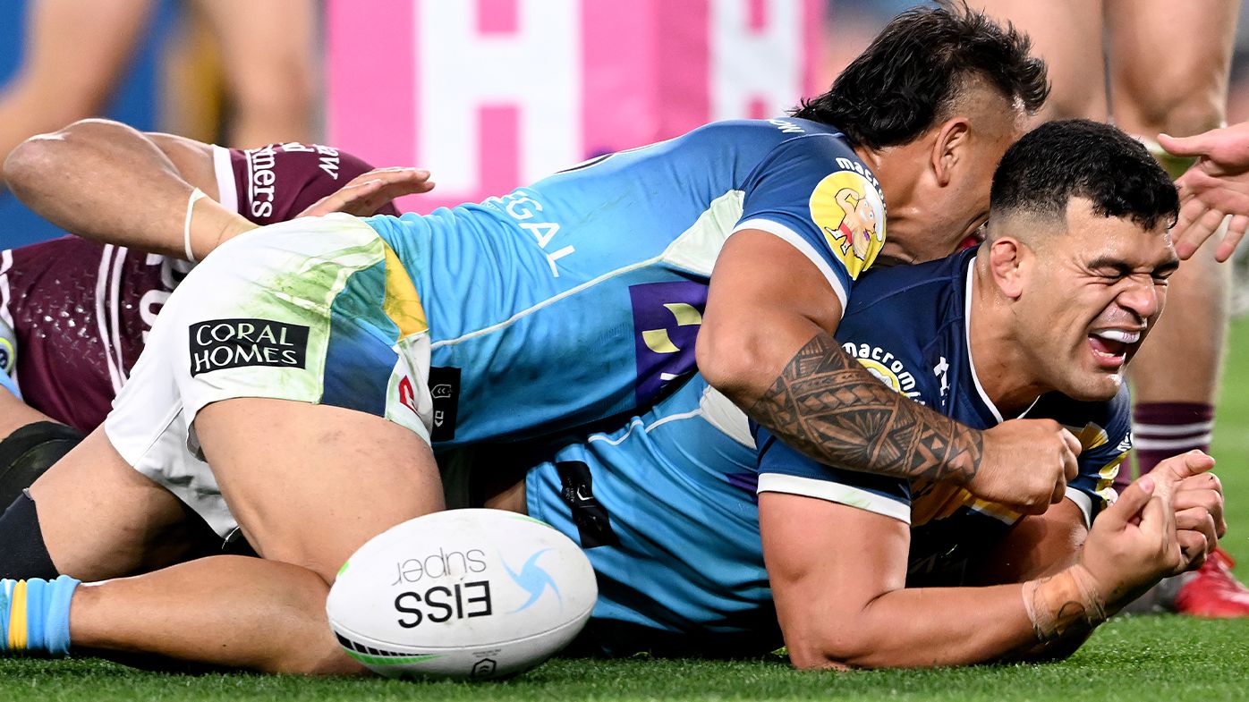 Titans enigma David Fifita scores phenomenal solo try in thumping message to the haters
