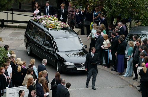 Hundreds of mourners attended the funeral service