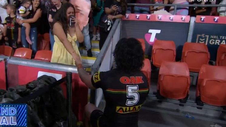 Star winger proposes after winning grand final