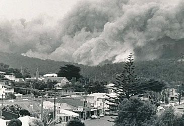 When were Victoria's first and South Australia's second Ash Wednesday bushfires?
