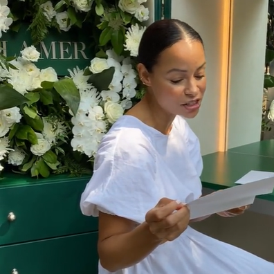 Extravagant beauty experience influencer received from La Mer.