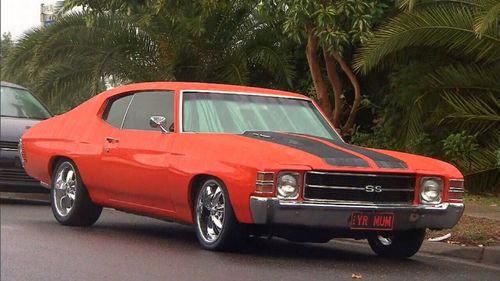 One of the luxury cars, a 1971 Chevrolet Chevelle SS coupe, was found several hours later abandoned in Castle Hill. (Supplied)