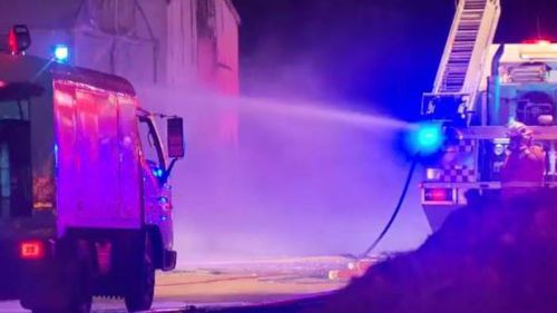 It took more than 70 firefighters to battle the blaze. (9NEWS)