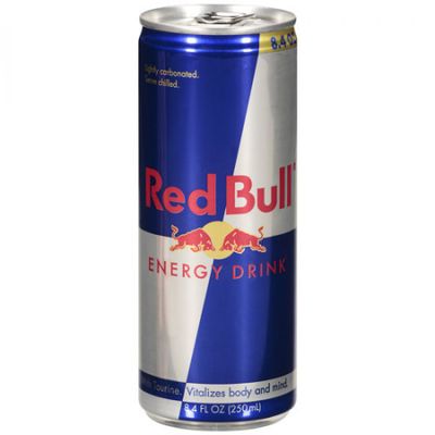 <strong>250ml Red Bull can (27 grams of sugar)</strong>