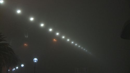 Sydney Harbour Bridge is barely visible after a thick blanket of fog has settled over the city. Picture taken on Tuesday August 5, 2025.
