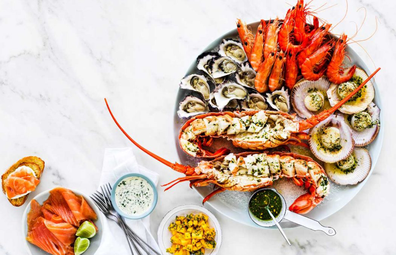 Great Australian Seafood platter.