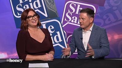 Shelly Horton and Ben Fordham on He Said She Said.